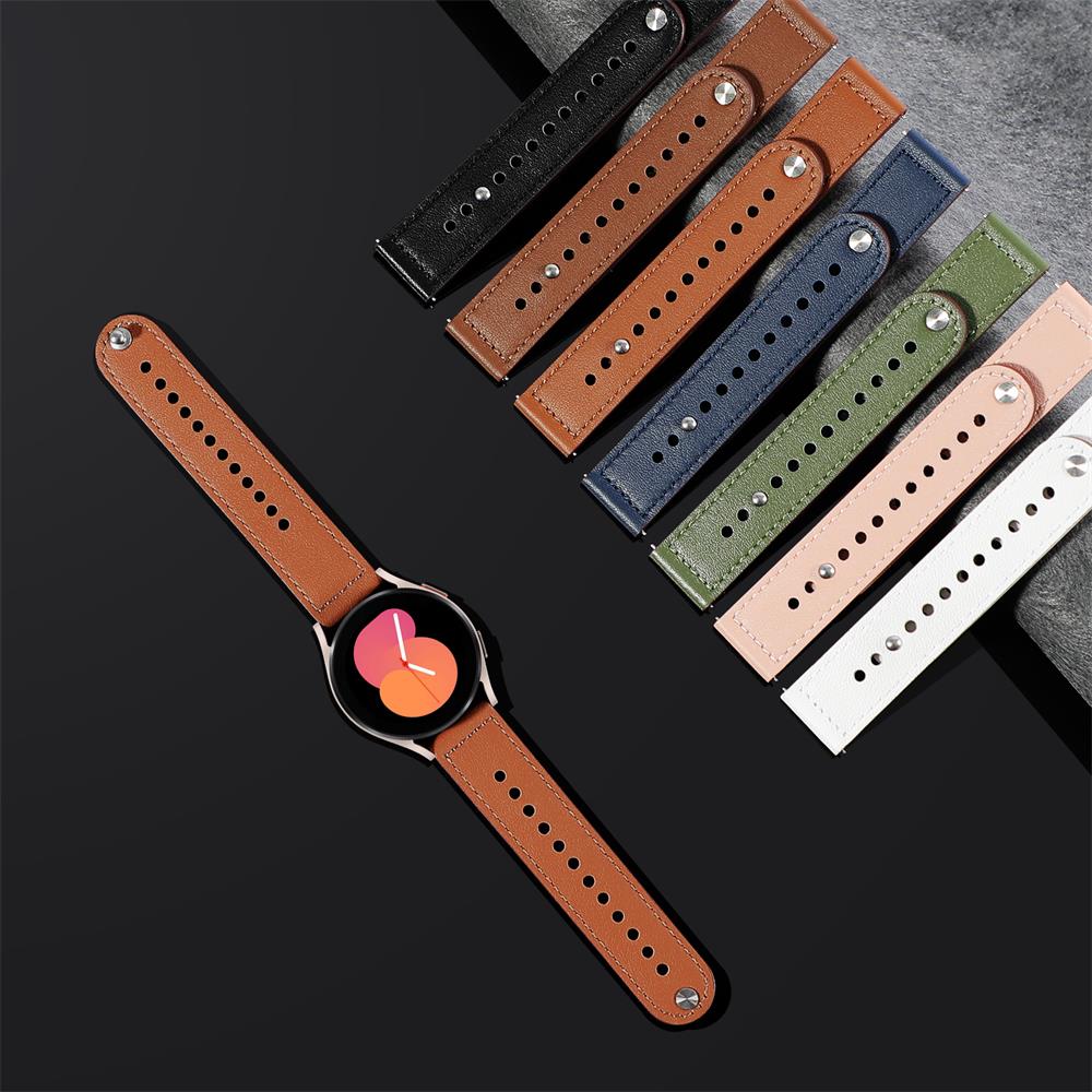 Xiaomi Smartwatch S3 Accessories - 가죽 스트랩 삼성 갤럭시 워치 5