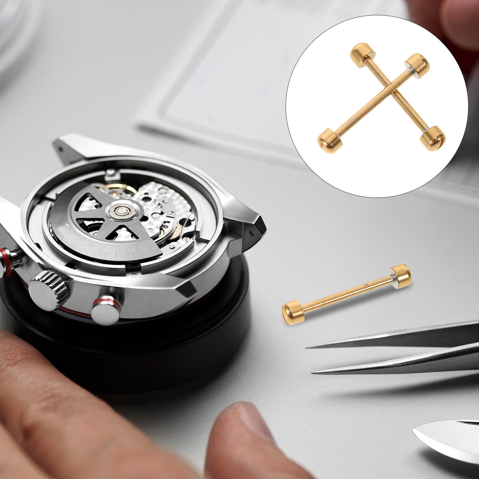 Ceramic Link Bracelet - 2개입 시계 팔찌 나사 핀 밴드