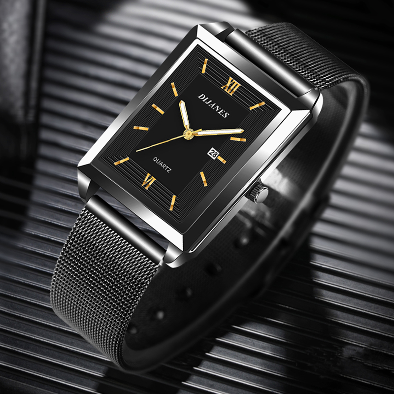 남성용 달력 날짜 스포츠 및 레저 가죽 시계 2023  - Stainless Mesh Band 리뷰 및 가격