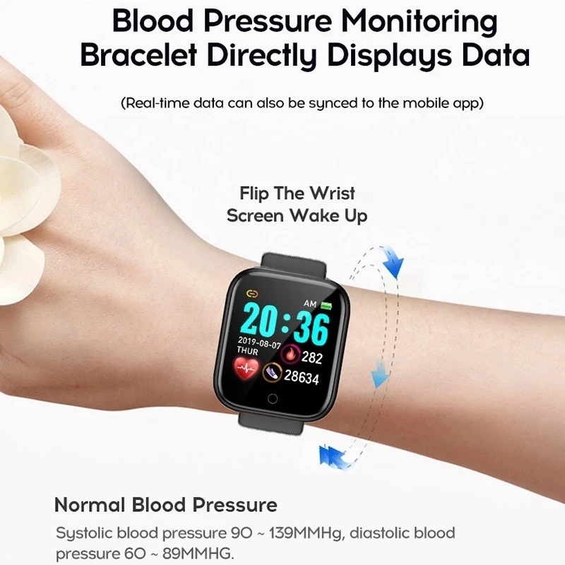 스마트 시계 남성 여성 손목 시계 스마트 시계 메시지  - Android Smartwatch Accessories 리뷰 및 가격