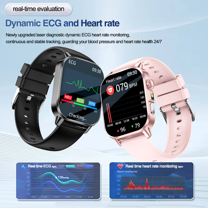 신형 남성용 감정 진단 스마트워치 ECG+HRV 혈액  - Android Smartwatch Accessories 리뷰 및 가격