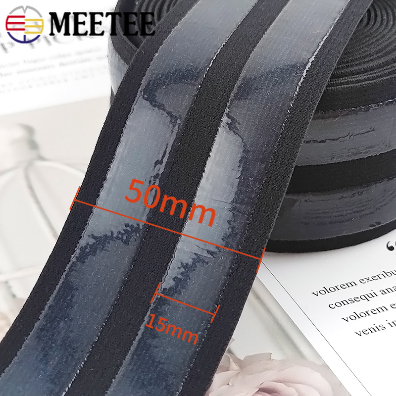 1-5M 50mm 미끄럼 방지 탄성 테이프 검정색 흰색 - Silicone Band Replacement 리뷰 및 가격