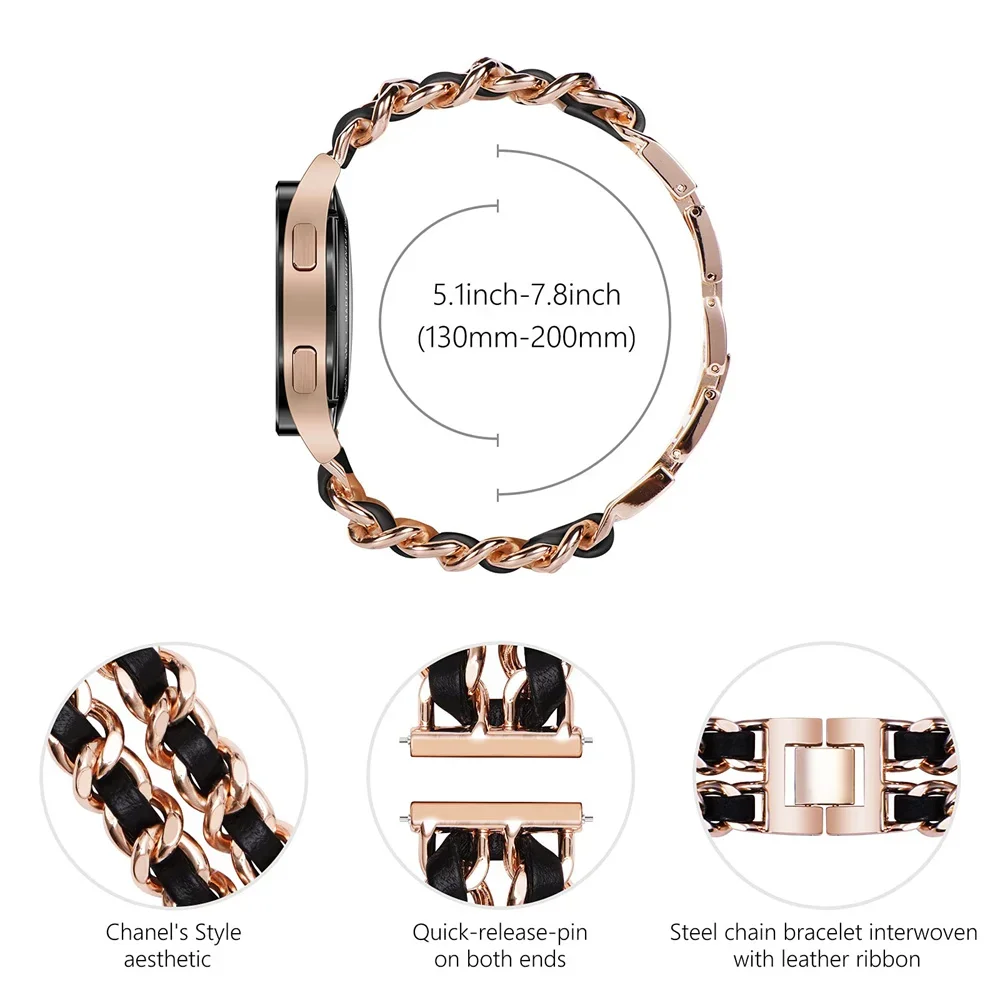 화웨이 워치 핏 3 용 가죽 및 금속 스트랩, 스마트  - Huawei Smartwatch Accessories 리뷰 및 가격