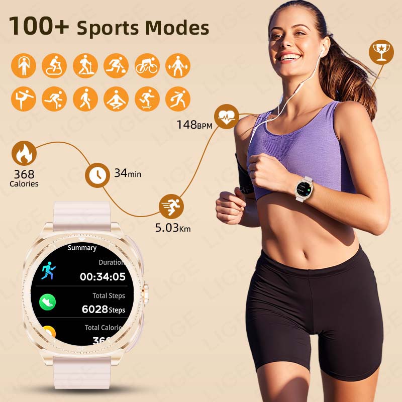 LIGE 2 in 1 TWS 헤드셋 스마트워치 1.53 - Smartwatch Headset 리뷰 및 가격