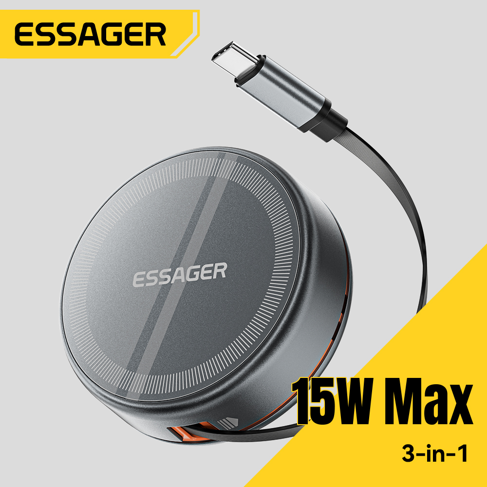 Essager 15W 3 in 1 마그네틱 무선 충전기 - Watch Charger Cable 리뷰 및 가격