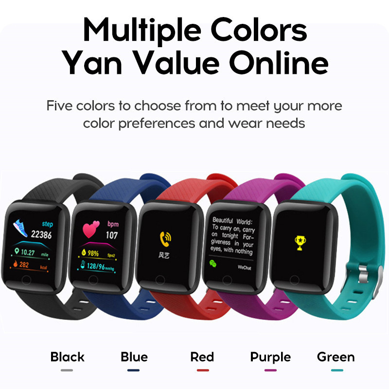 116plus 스마트 워치 남성 여성 피트니스 트래커  - Android Smartwatch Accessories 리뷰 및 가격