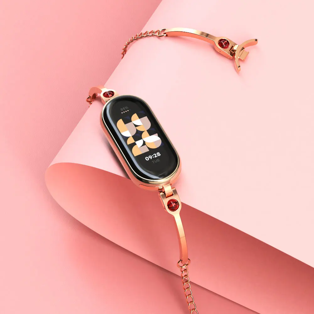 Xiaomi Mi Band 8용 스테인레스 스틸 교체  - Android Smartwatch Accessories 리뷰 및 가격