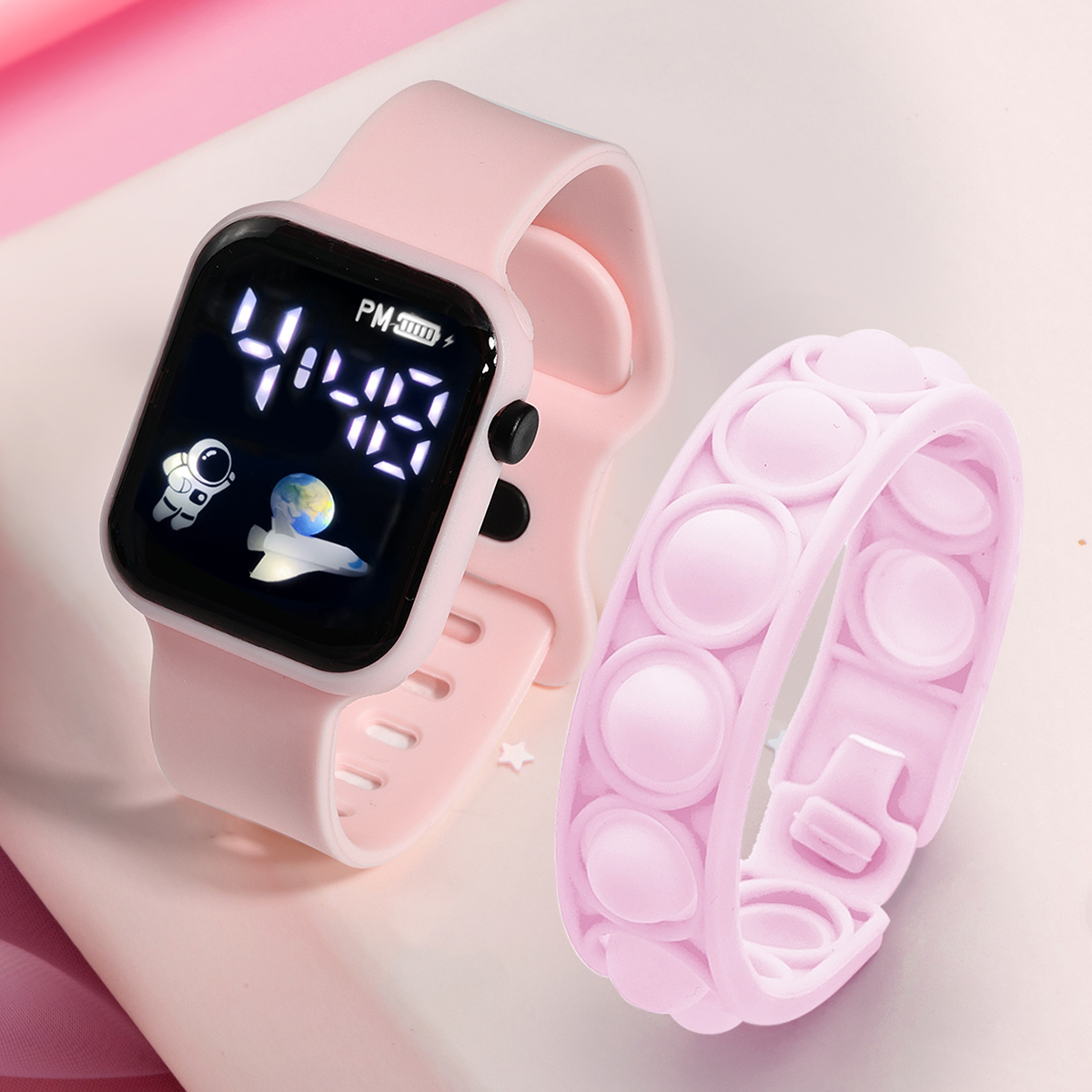 어린이 스마트 워치 팔찌, 심플하고 세련된 학생 야외  - Smartwatch Icon 리뷰 및 가격